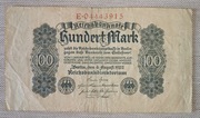 Banknot Niemcy 100 marek 1922 r. 