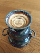 Posrebrzana mini chłodziarka do wina vintage lata 50te