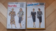 BURDA wykroje 2x bluzki spódnice