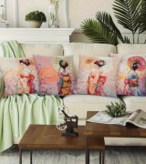 poszewki japonia gejsza 40cm 4szt