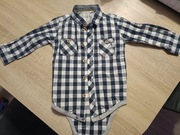 Koszulobody w kratę Cool Club roz. 86