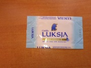 Stare puste opakowanie okładka Luksja niebieska 2000 mydło w kostce