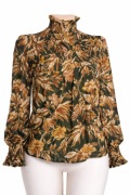 Elegancka koszula bluzka we wzór | luźna | smart casual | biuro | M/L