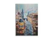 Obraz ręcznie malowany DUŻY 70x100 cm Praga