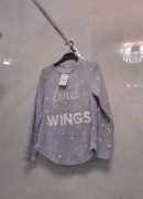 OYSHO Nowa luksusowa góra od piżamy r.XS polar bluza skrzydła anioła