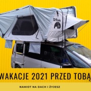 Namiot na dach samochodu dla 4 osób.