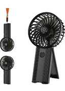 Wentylator ręczny, ładowany przez USB, 4 tryby prędkości 