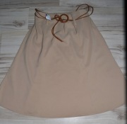 219^   elegancka midi spódnica w gumkę z paskiem 48/50
