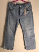 Kick Flare spodnie jeansy WIDE 