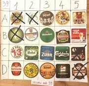 Podkładki, podstawki pod piwo po 2 zł zestaw za 35 zł, Nr39 cały świat 