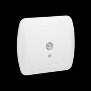 Gniazdo antenowe pojedyncze, bialy, Simon Akord, AAK1/11