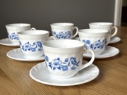 Porcelana France – komplet kawowy vintage, retro PRL – 12 elementów