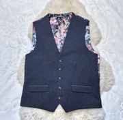 Kamizelka garniturowa M  Czarno granatowa Next