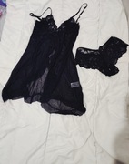 Czarny komplet bielizny damskiej rozmiar L