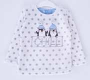 Biała polarowa bluza z pingwinami Primark 98