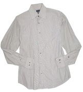 MASSIMO DUTTO_Cudna KOSZULA_biała czarne paski jedyna UNIKAT_S