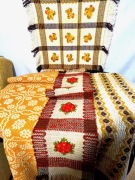 Kolekcja makat/gobelinów CEPELIA, hand made,wełna/len.