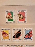 Kambodża  1992  Mi 1492-6  motyle   seria  idealne