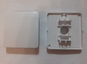 Klawisze pojedynczy biały Hager Polo Optima - używany