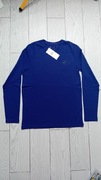 Nowy! Longsleeve 4F męski S granatowy z małym czarnym logo 