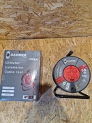 PRZEDŁUŻACZ BUDOWLANY Hammer HM 121 ogrodowy 50M 3X2.5MM NA BĘBNIE MOCNY