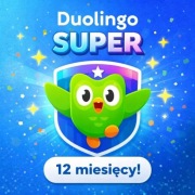 Duolingo SUPER 1 rok | Najwyższa wersja | Bez reklam | Premium