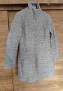 Płaszcz damski, szary, boucle, rozm. 40