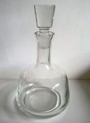 Karafka szklana z korkiem dekanter wazon 1L 1 litr 26cm grube szkło