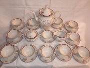 Serwis herbaciany Wałbrzych Fryderyka | Porcelana VINTAGE PRL | BDB