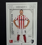 Karta piłkarska Christian Günter Honors topps match attax 