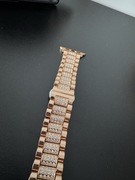 BRANSOLETKA GLITTER ROSE GOLD DO APPLE WATCH 42MM