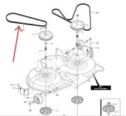Pasek napędu noży murray 102cm 710231