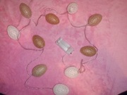 Nowa girlanda 10 LED jajka wielkanocne 1,5 m