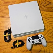 Konsola PLAYSTATION 4 SLIM 500GB Biała Dual Shock 4 Niemal Idealna 9+/10