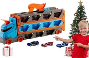 HOT WHEELS TOR WYŚCIGOWY CIĘŻARÓWKA CITY TRANSPORTER 2W1 PREZENT NA ŚWIĘTA 
