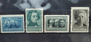 znaczki fig.420B,422B,424B,425B Kultura Polska 1947