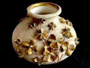 CERAMIKA ARTYSTYCZNA,wazon,XIX wiek, złocenia.