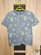 379. Niebieska koszulka t-shirt chłopięcy rozmiar 158