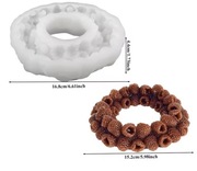 WIENEC MALINOWY forma silikonowa 16.8*4.4 do Pieczenia Musów Czekolady 