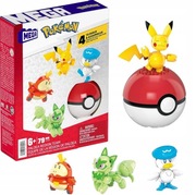 MEGA POKEMON klocki 79 elementów ZESTAW STARTOWY 4 POKEMONY + POKEBALL