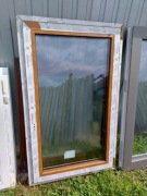 Okno nowe 138wys85szerUR 3szyby złoty dąb Tanio 