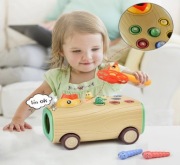 Magnetyczna zabawka dla dzieci 3 w 1 do ciągnięcia,