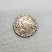 1 ZŁOTY 1924 KŁOSY KOBIETA - PARYŻ