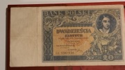 Banknot Warszawa 20zł 1931r. sr. C.V