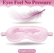 Opaska na oczy do spania i relaxu Good Night różowa
