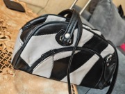 Torebka Vintage SKÓRA NATURALNA | Patchwork Black&White | Y2K