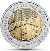 POLSKA MONETA 5 zł 2017 r. Centralny Okręg Przemysłowy  UNC