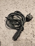 Kabel zasilający czarny 2,5 metra C13 3 pinowy