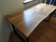 Stół dębowy loft industrialny ława biurko drewno lite