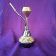 Kolekcjonerska FAJKA Wodna Bongo  Hookah indyjskie rzemioslo  grawer